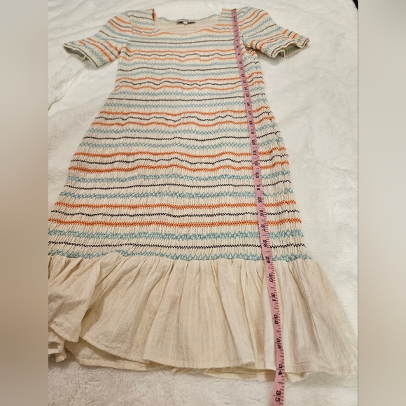 Opening Ceremony Smocked Ruffle Hem Dress Size M - Picture 8 of 11